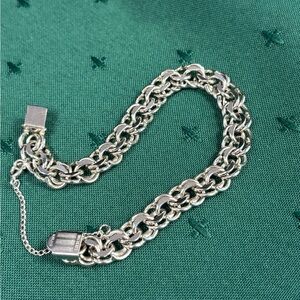 Sterling Silver vintage Charm Bracelet starter